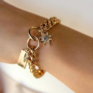 Ettika Starry Charms Chain Link Bracelet